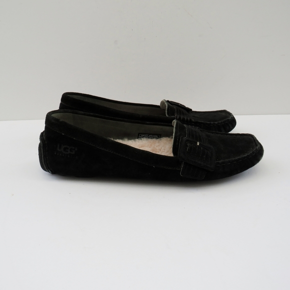 UGG Shoes - Ugg Retreat Black Suede Driving Loafers